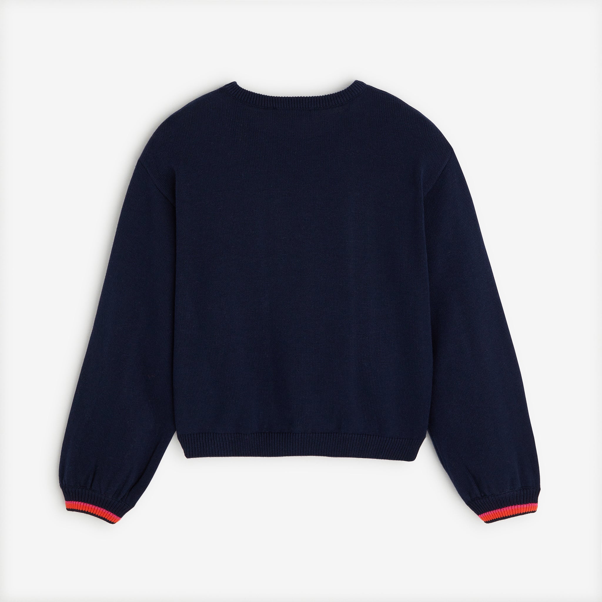 Girls' navy blue knitted sweater | Catimini USA