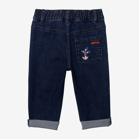 Baby girls' dark blue pants