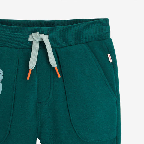 Baby boys' green sweat pants