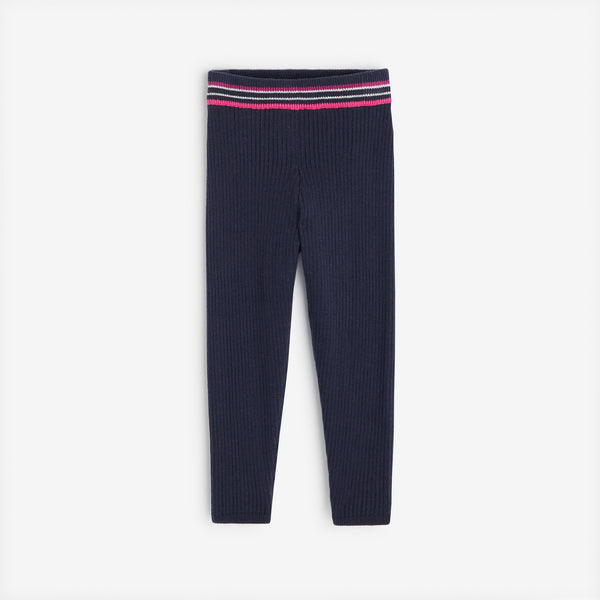 Baby girls' navy blue leggings