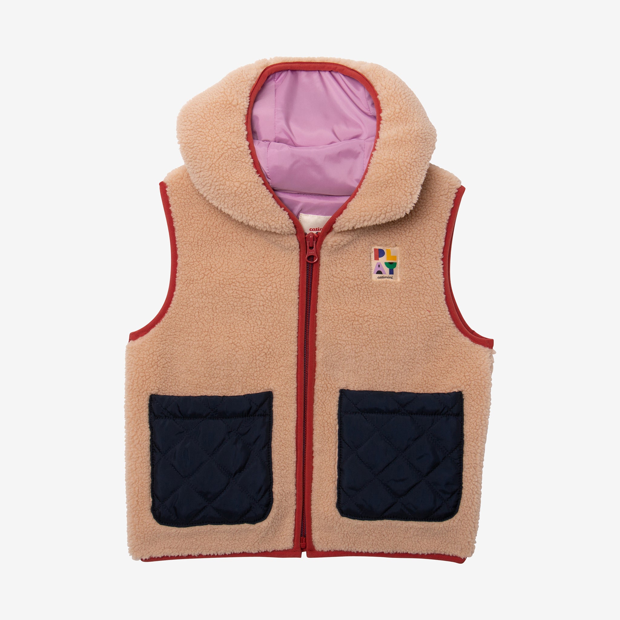 girls sherpa vest