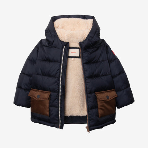 Baby boys' navy parka