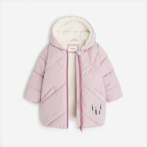 Baby girls' purple parka