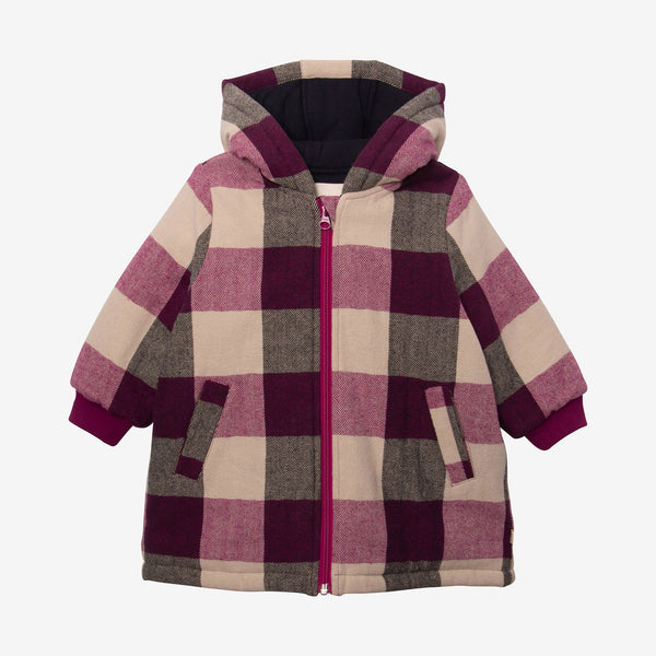 Baby girls' purple coat