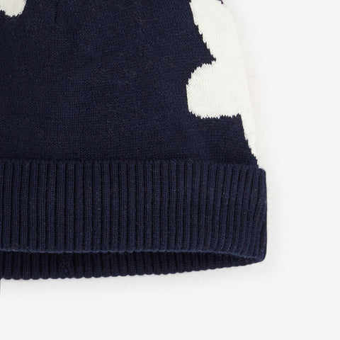 Baby girls' navy blue beanie