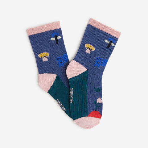 Baby girls' blue socks