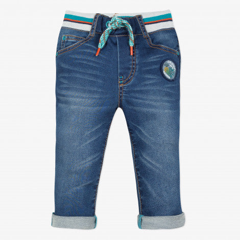 Baby girl light blue denim joggers