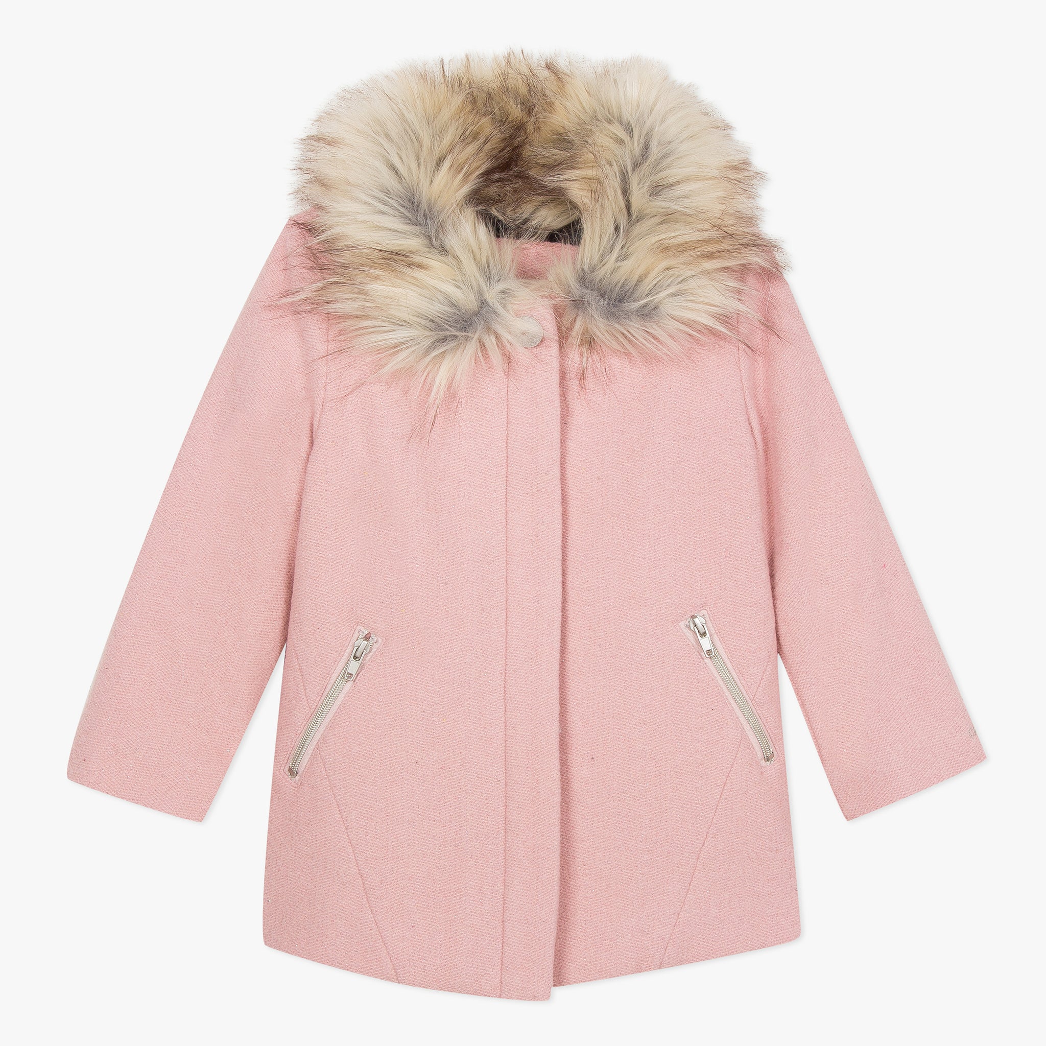 fur collar pink