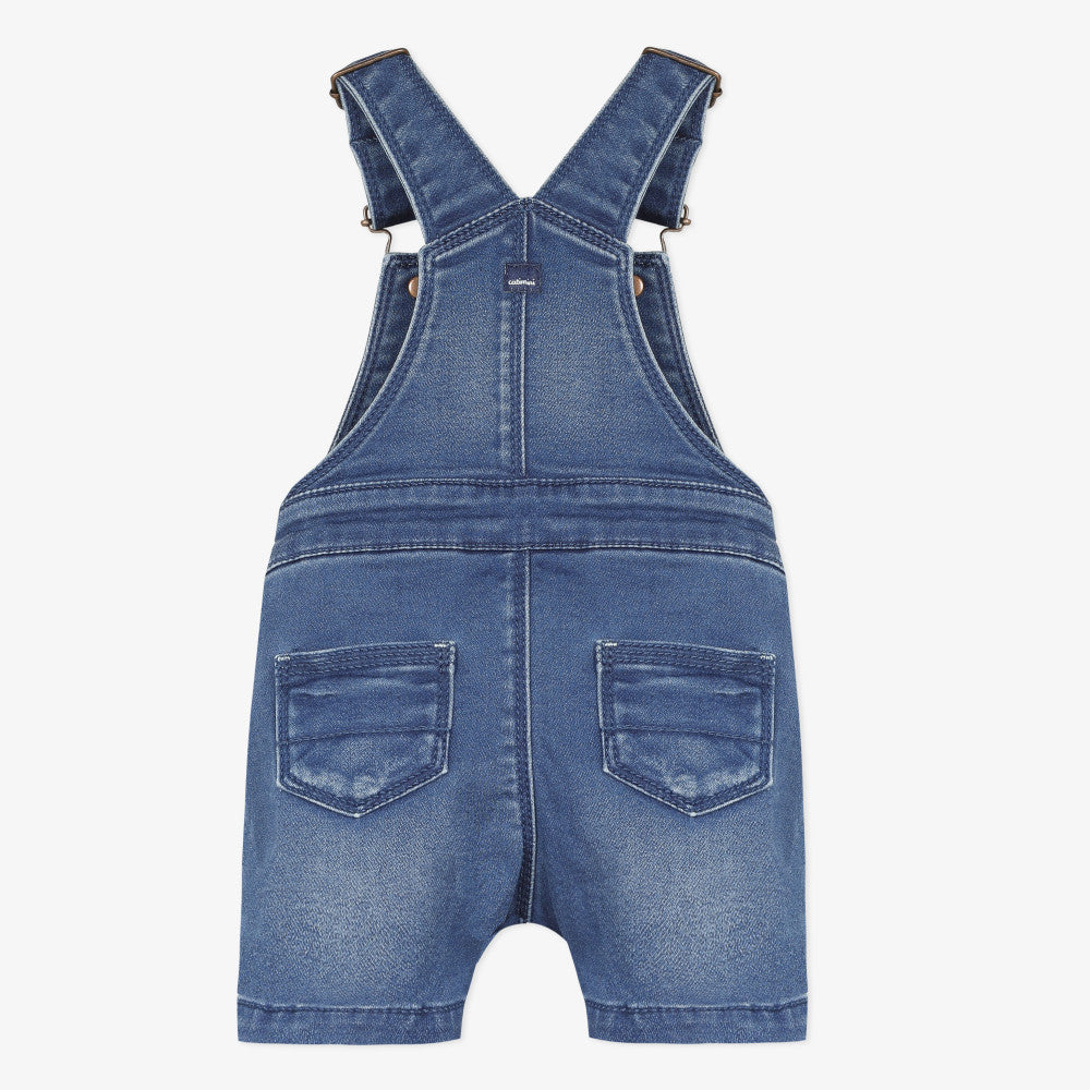 denim short overalls baby boy