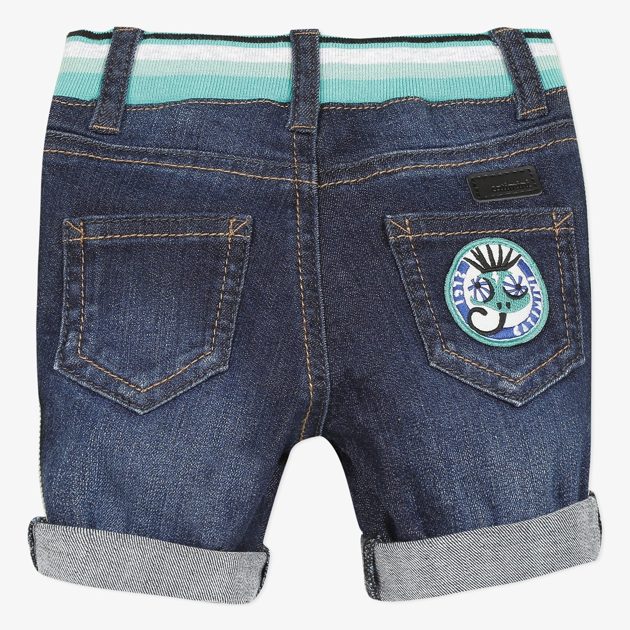 blue jean bermuda shorts