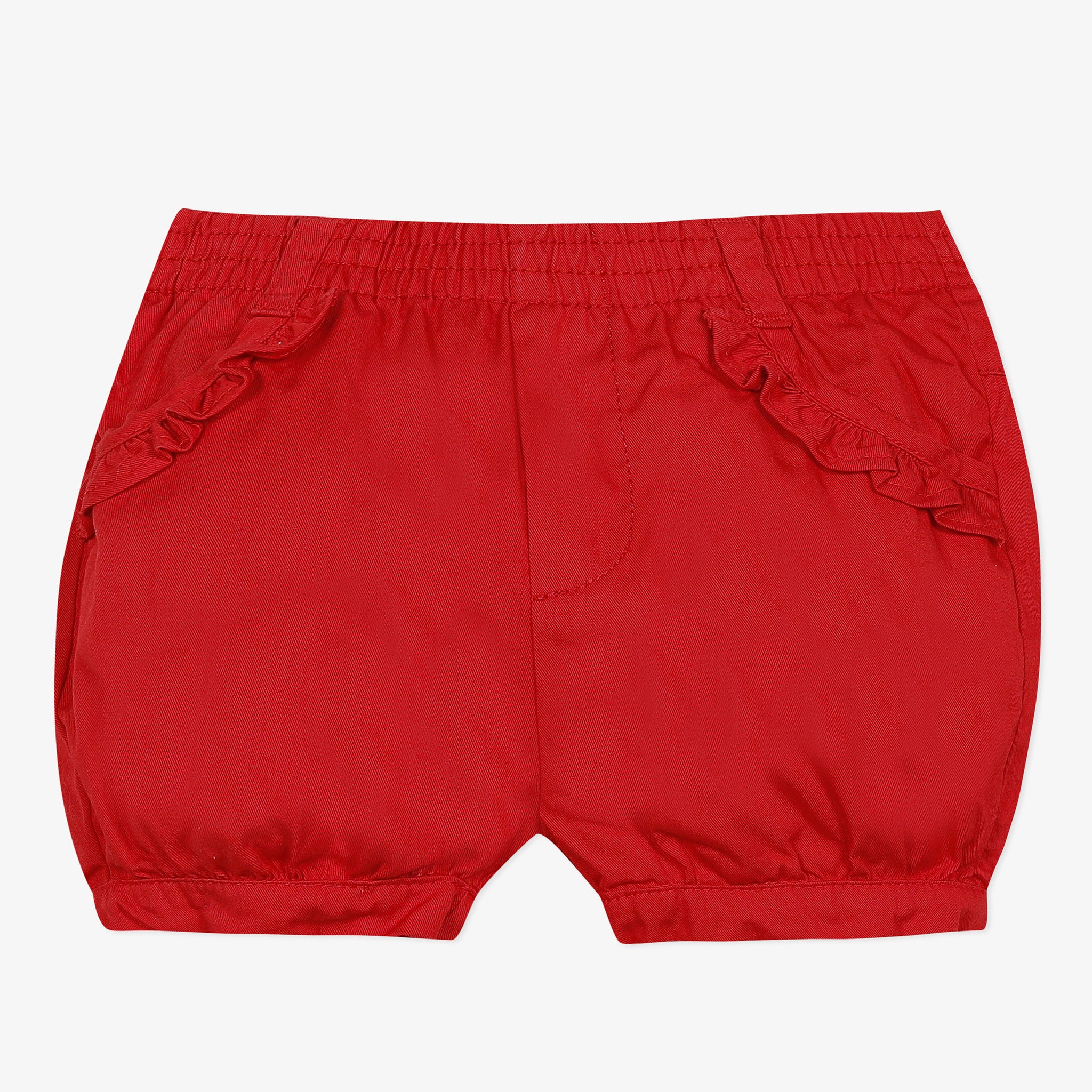baby girl red shorts