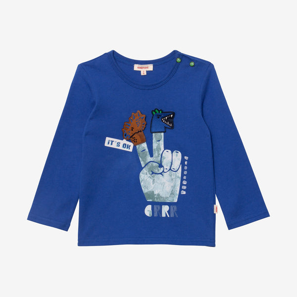 Baby boy long sleeve dinosaur T-shirt