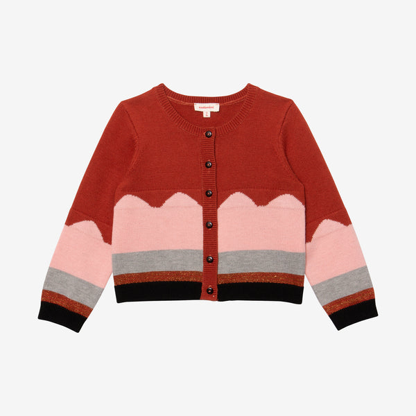 Baby girl jacquard cardigan