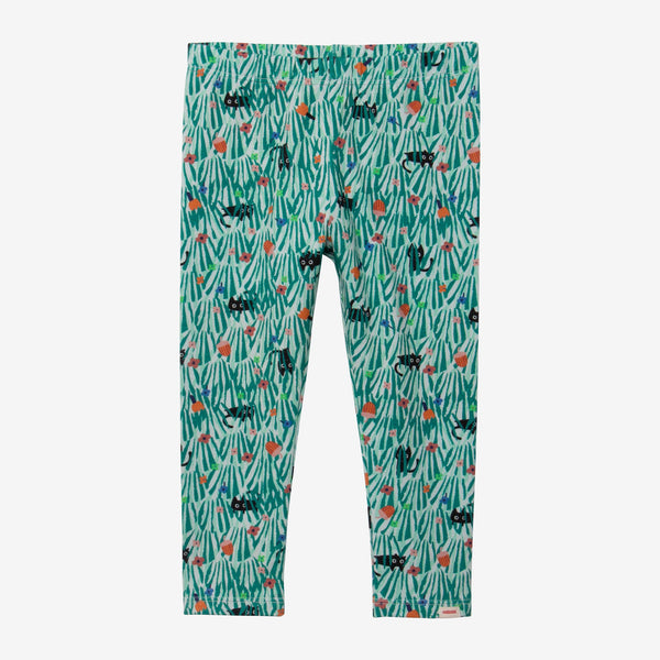 Baby girl green leggings