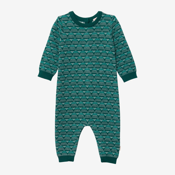 Newborn boy knitted jumpsuit