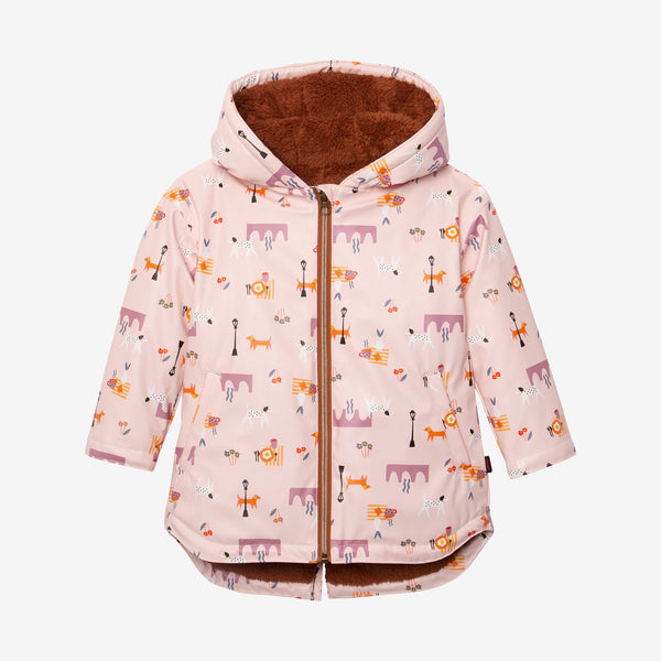 Baby girl candy printed raincoat