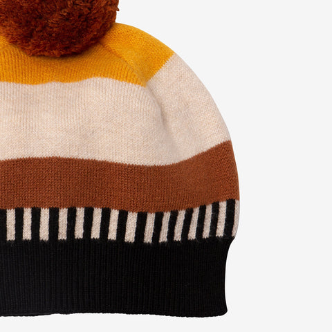 Baby boy pompom hat