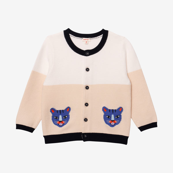 Newborn boy tiger cardigan