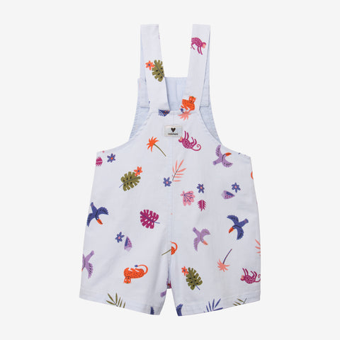 Baby girls' blue overalls