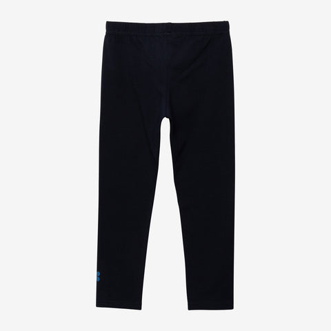 Baby girl's plain navy leggings