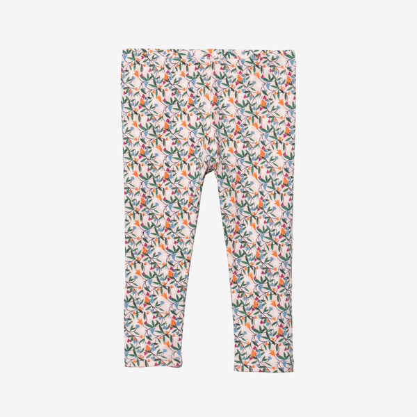 Newborn girls' springtime leggings