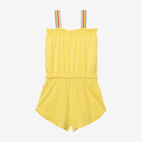 Girls' yellow jumpsuit