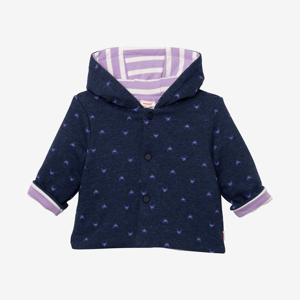 Newborn boy reversible jacket