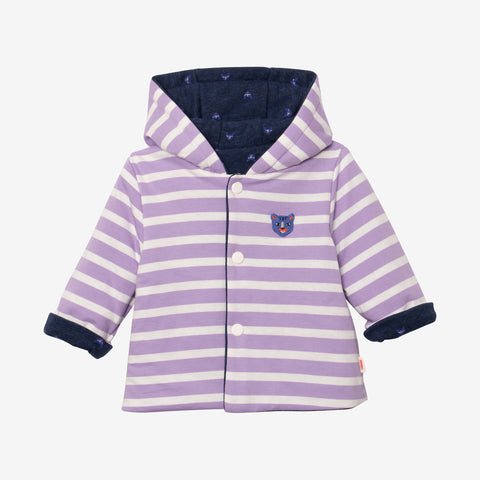 Newborn boy reversible jacket