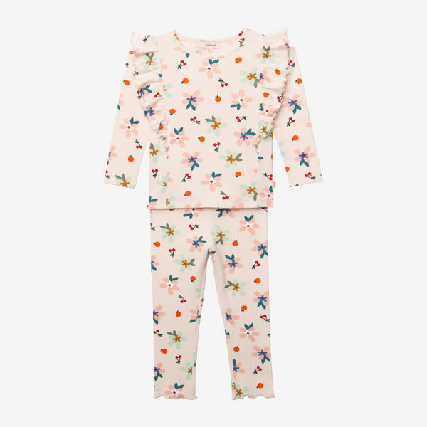 Girls' spring-inspired legging pajama set