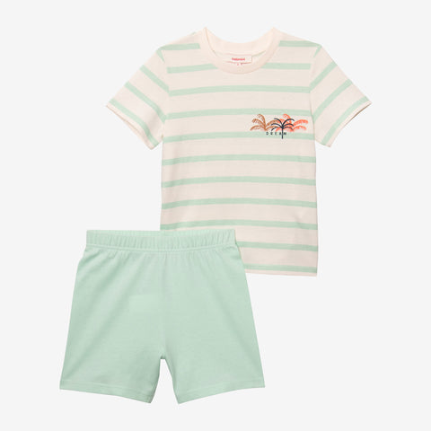 Boy's striped shorty pajama