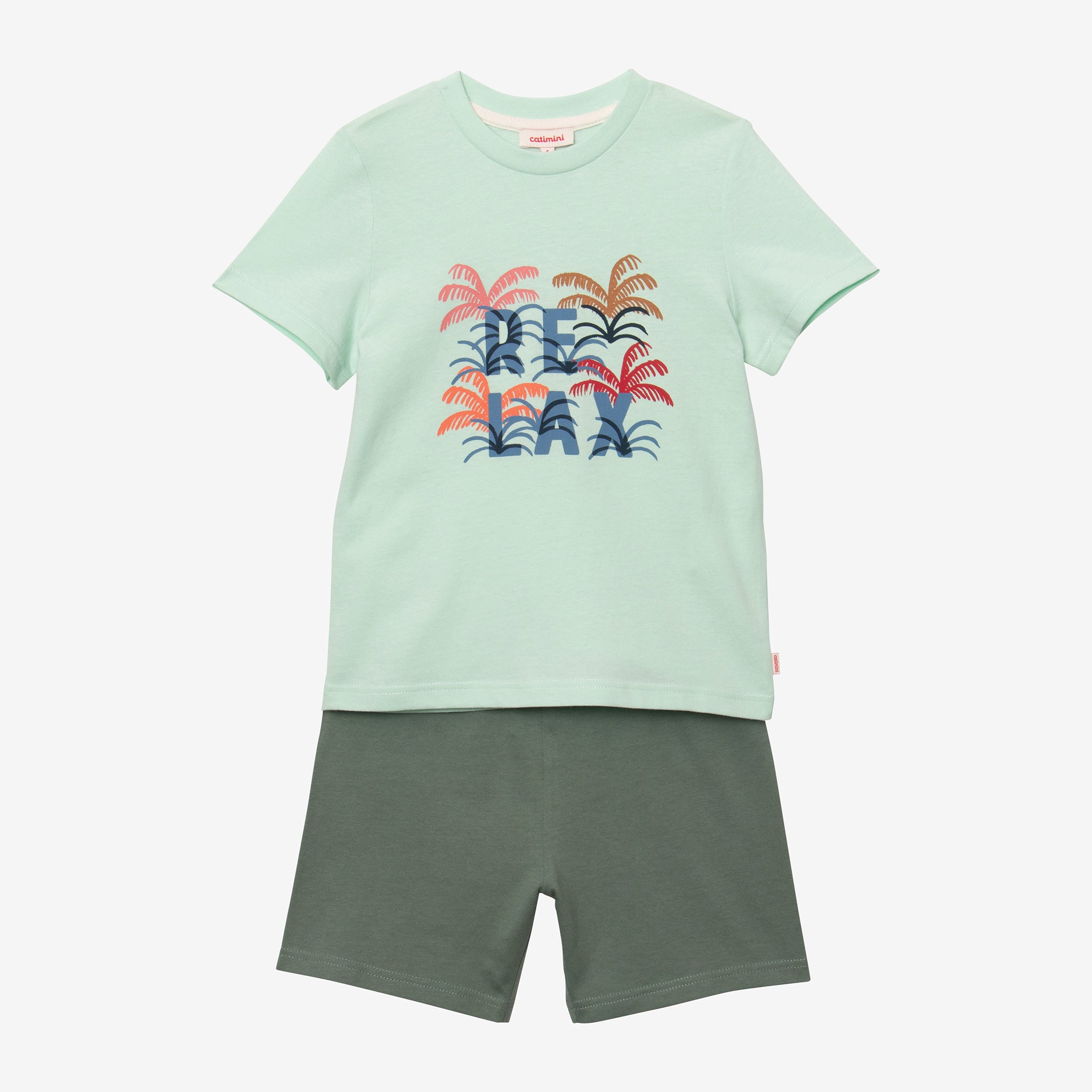 Boys Green Shorty Pajamas - Boy Sleepwear | Catimini USA