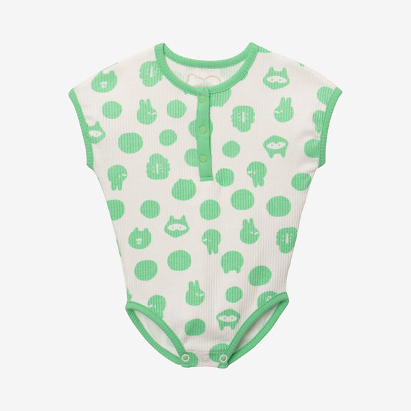 Newborn polka dot onesie