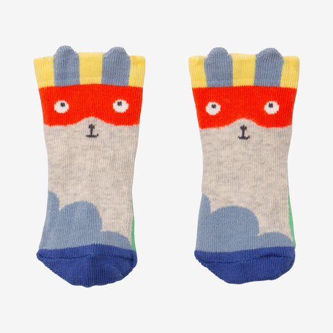 Newborn boys' grey socks