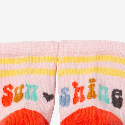 Baby girls' pink socks