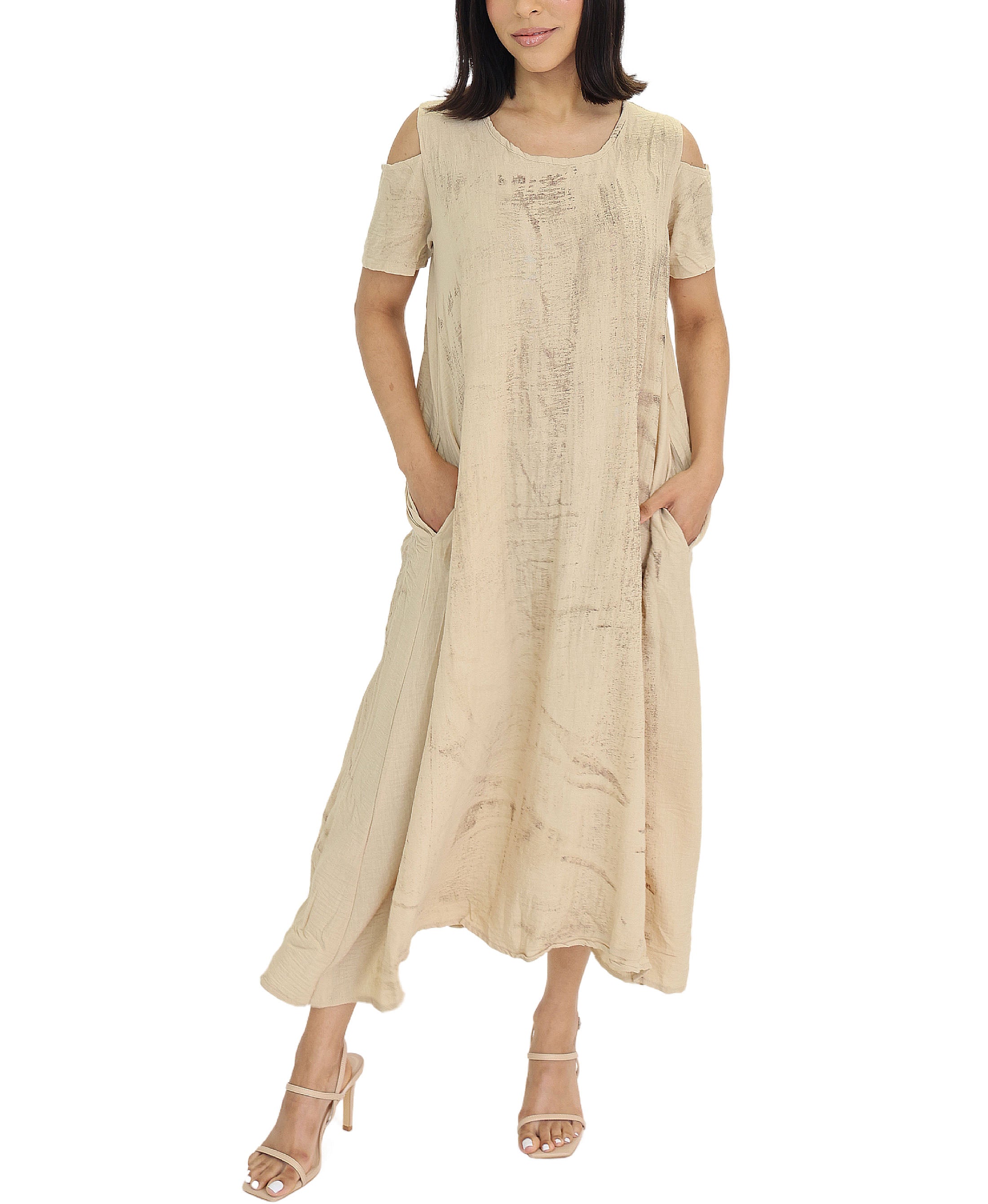 Cold Shoulder Midi Dress