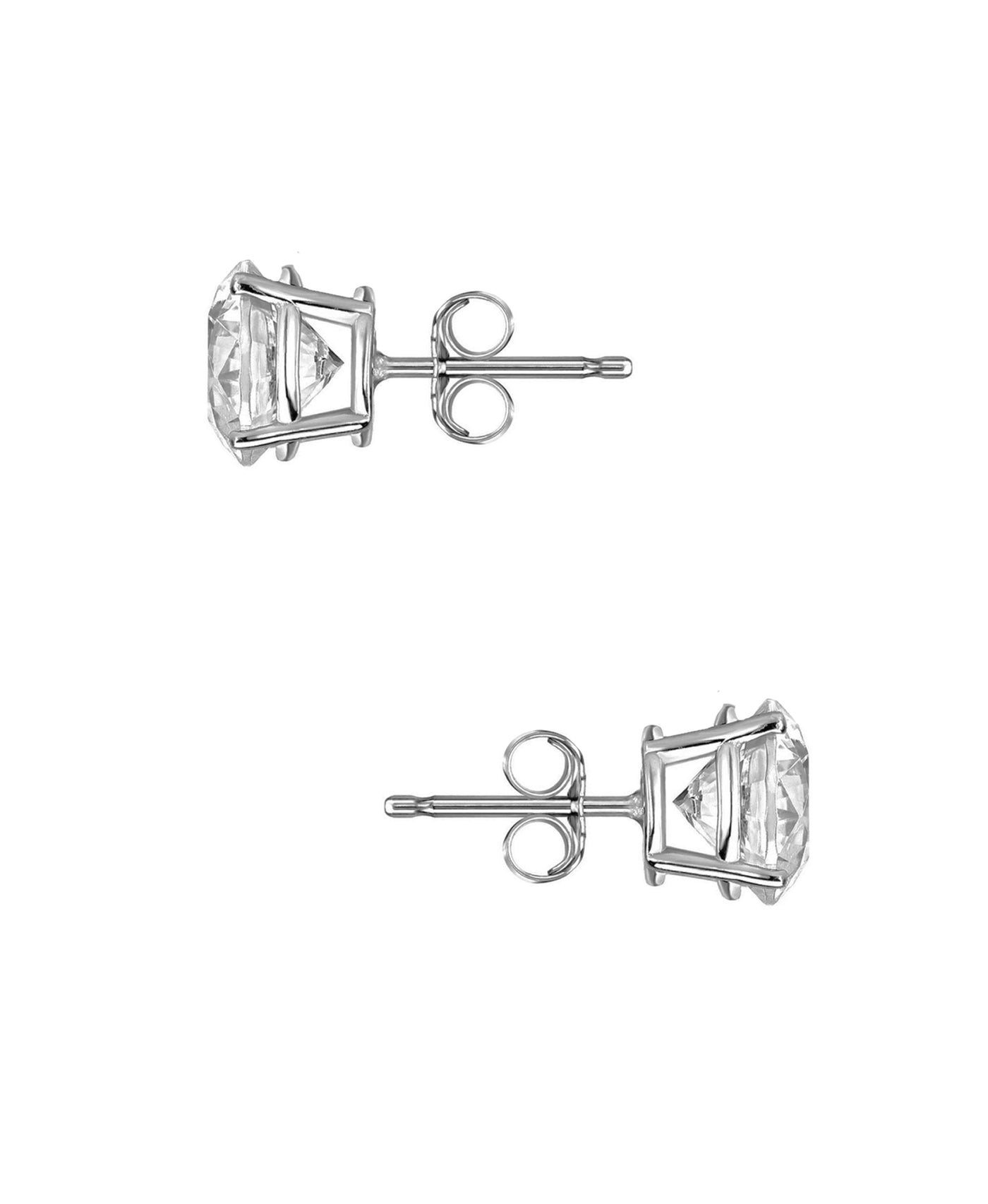 Round Cut Cubic Zirconia Stud Earrings (2.04 ct. t.w)
