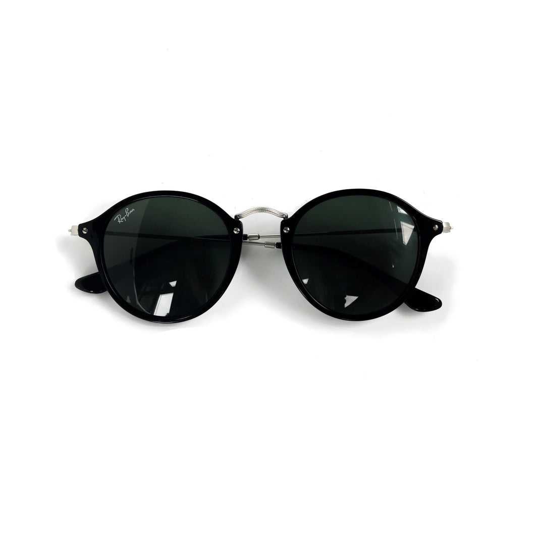 ray ban round fleck sunglasses