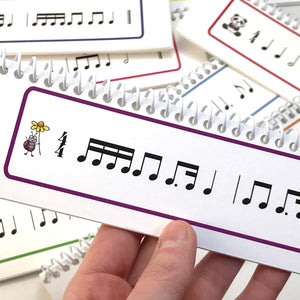 Rhythm Readers, a printable teaching aid from Music Discoveries