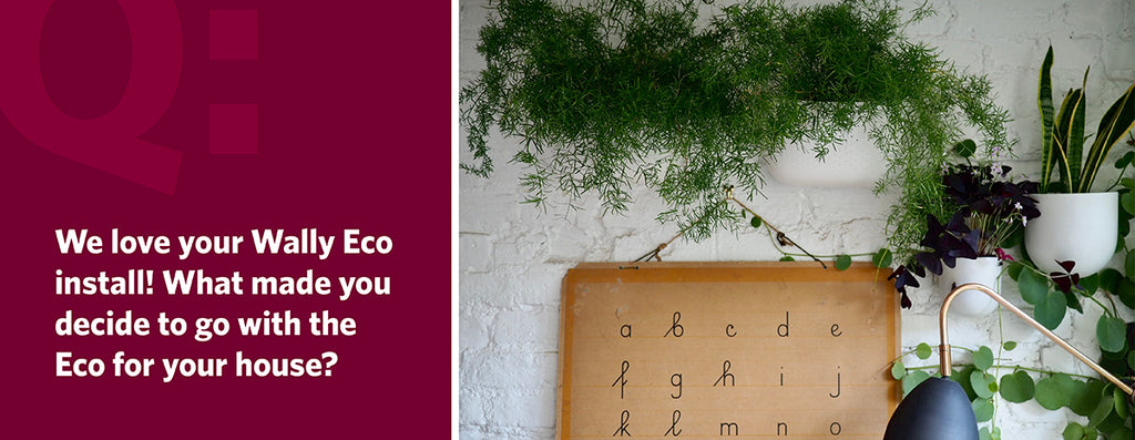 We love your Wally Eco install! What made you decide to go with the Eco for your house?