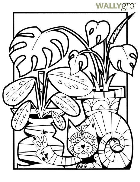 WallyGro Coloring Page 3