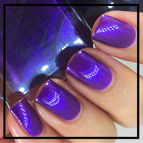 iridescent purple nail polish