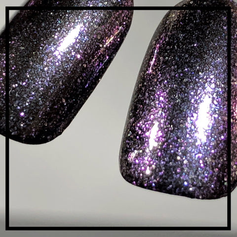 iridescent purple nail polish