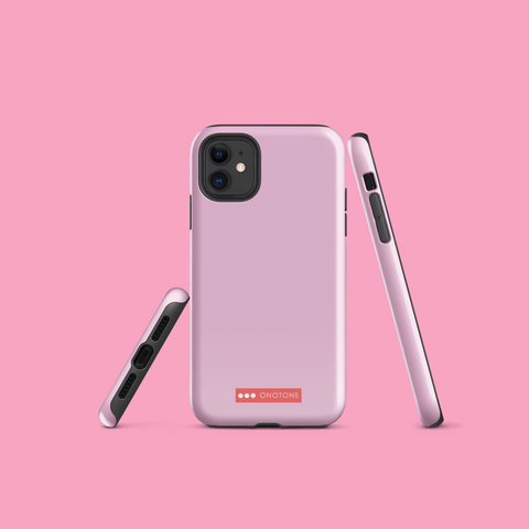Solid color pink iPhone case