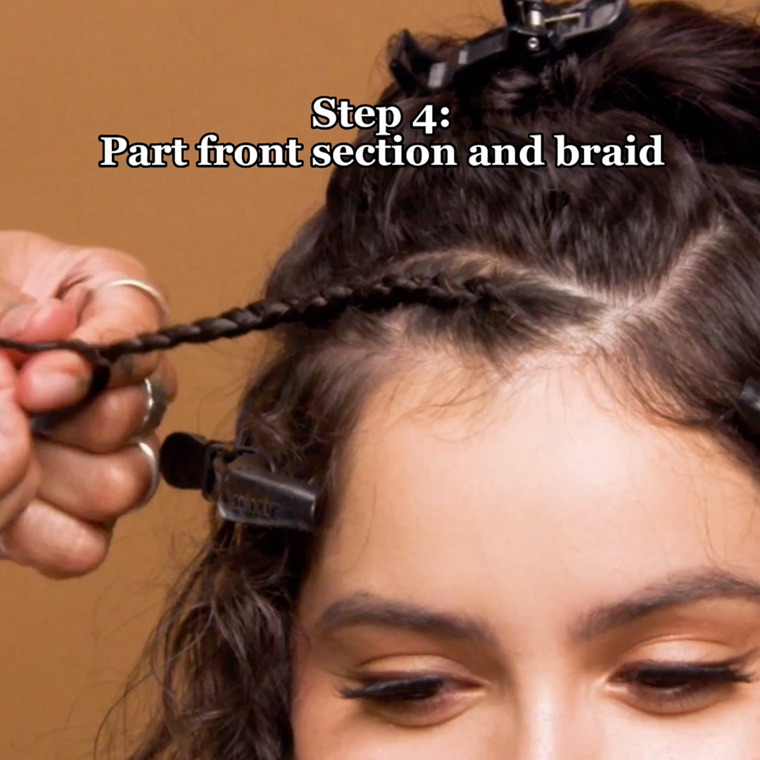 Step 4: Part-front section and braid