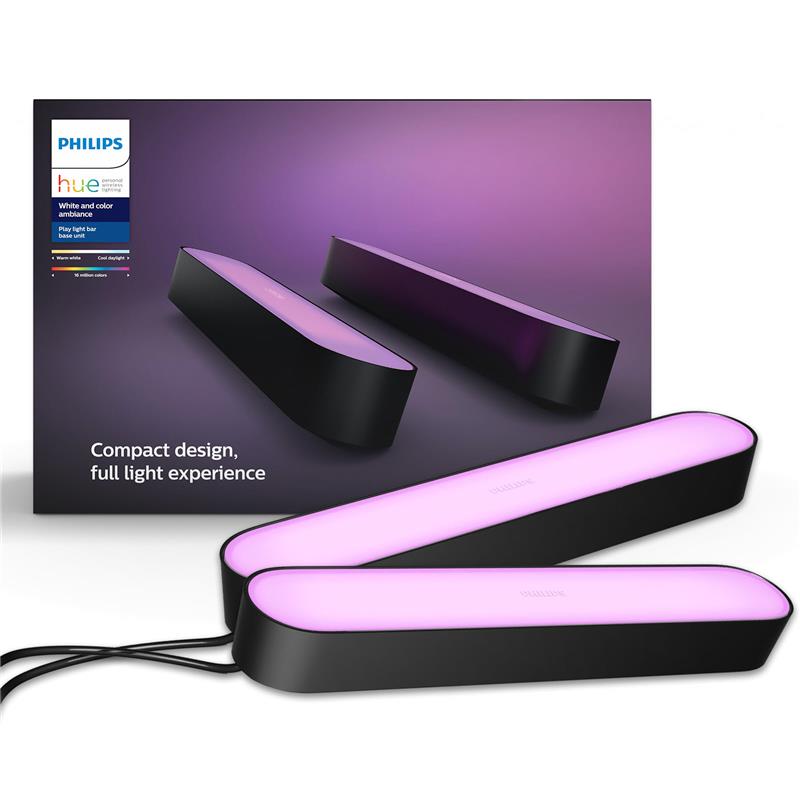 Double pack. Philips Hue Play. Светильник Hue Play. Декоративный светильник Philips Hue Play черный. Philips Compact Design Full Light experience.