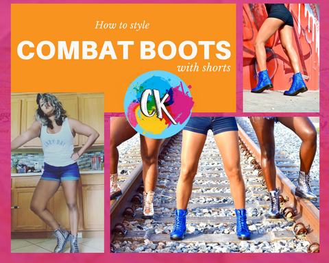 How to style Combat Boots with Shorts