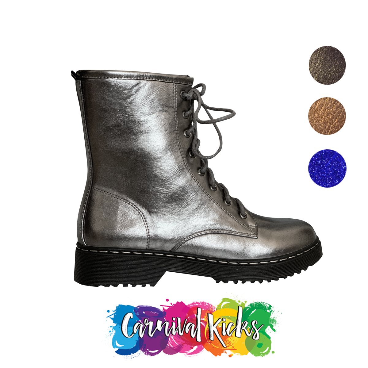 gold carnival boots