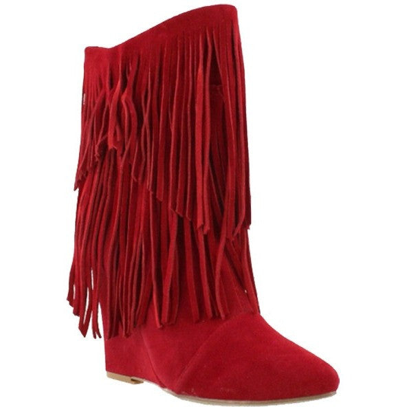 shoe carnival red boots