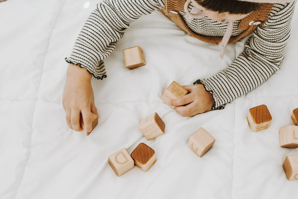 personalized baby blocks set