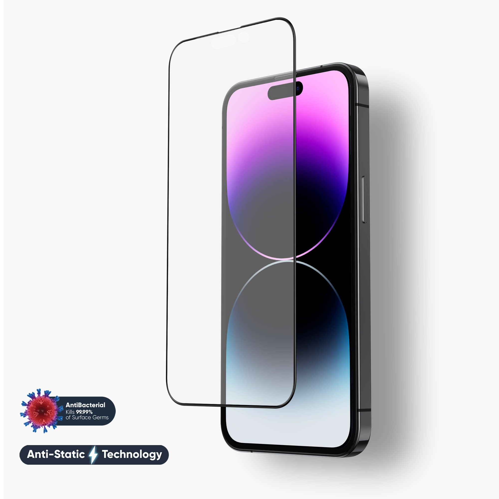Productie Weerkaatsing tweedehands FLOLAB NanoArmour 3 iPhone 14 Pro Max Anti-Glare Screen Protector